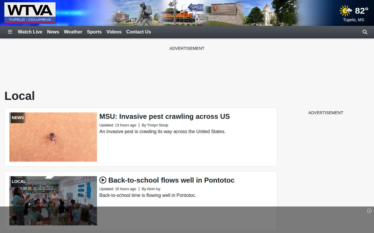 Monroe County crime-news record archive interface